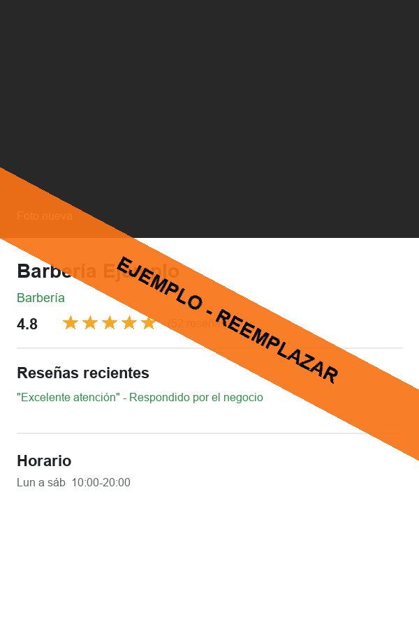Ejemplo de ficha de Google después de la optimización: categoría correcta, mejor calificación y reseñas respondidas